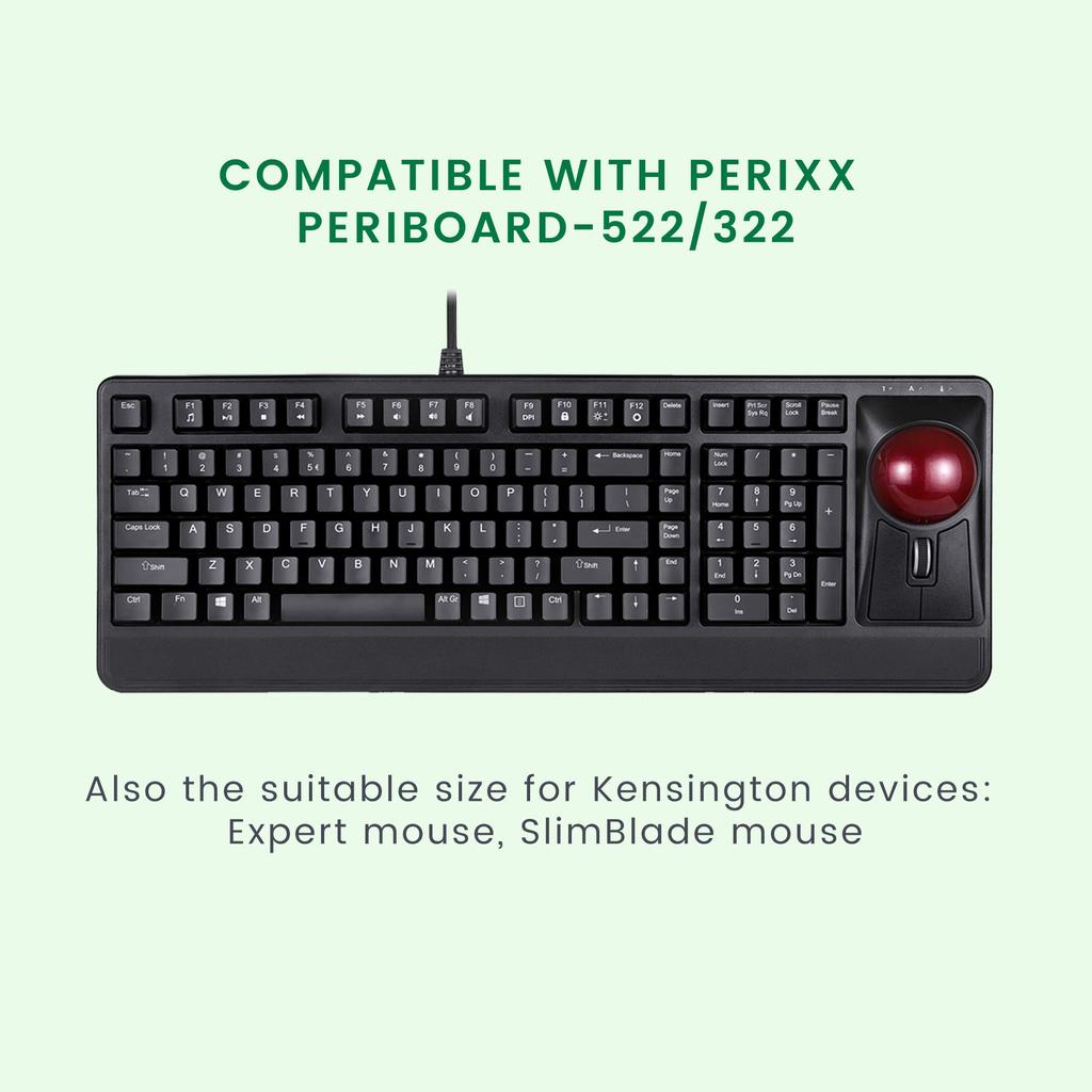 55 Mm Trackball Glossy Finish Red Compatible with Other 55mm Trackball Mice Warranty PERIPRO-304 Companies' [Genuine Product] (Replacement Trackball)