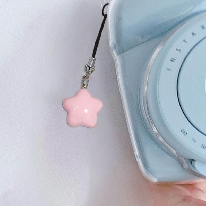 Handy-Anhängerkette mit Dopamin-Fettstern-Anhänger, Schlüsselanhängerband aus Kunststoff/Harz, Handy-Lanyard-Seil für Mädchen