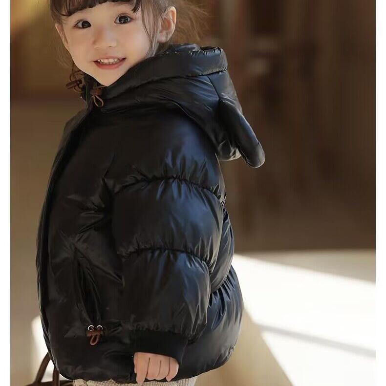 Autumn Winter Boys Velvet Jacket Thickened Autumn Winter Girls Baby Padded Padded