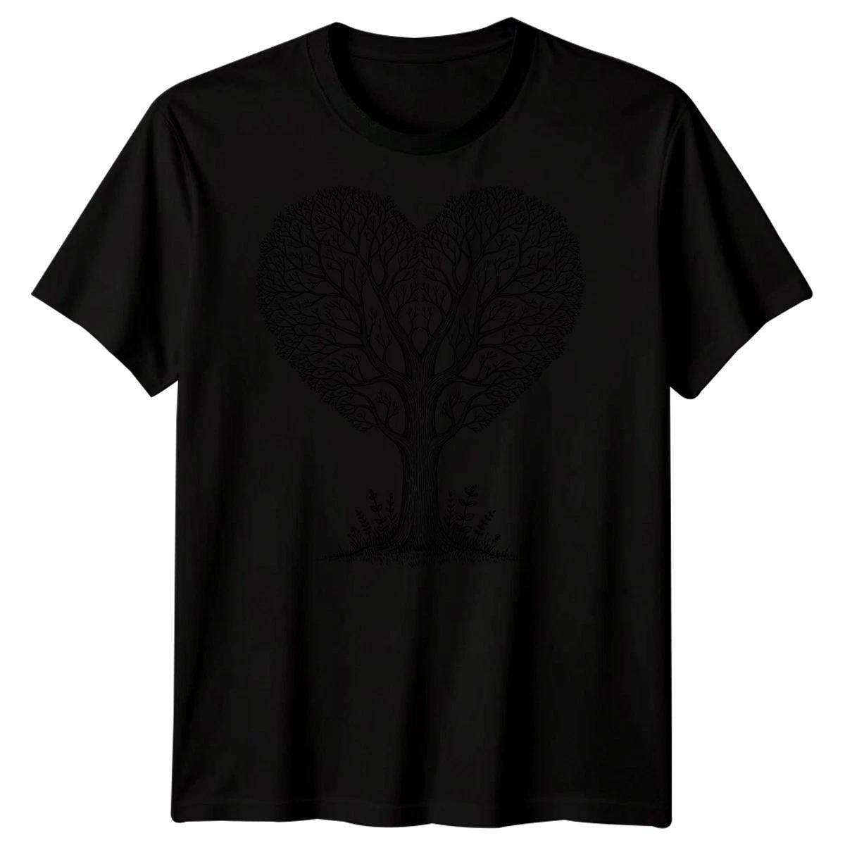 Heart Tree Nature Mens TTshirt Symbolic Design XL