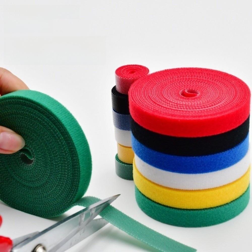 Reusable Double Side Hook and Loop Tape 10/12/14.5/20mm Green Garden Tape  Cord Organizer