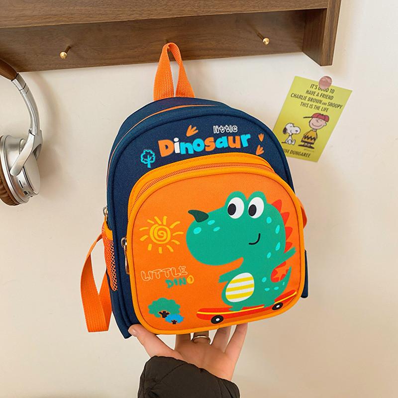 Cute Cartoon Dinosaur Backpack For Preschool Boys And Girls Anti-lost Bag