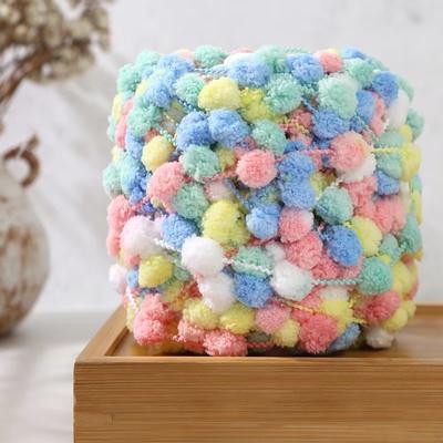 100g/Ghem Fir de Tricotat Ghem Mic Curcubeu Fir Pompon Croșetat Pentru Tricotat Pătură Pernă Linie DIY Fir Croșetat Covoraș