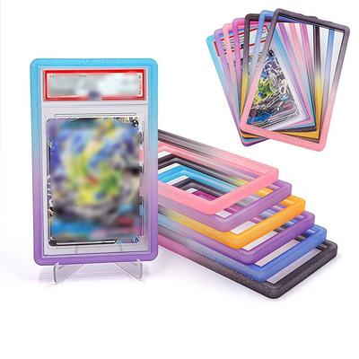 PSA Trading Card Soft TPU Frame Shock Absorption Tight Fit 35PT Protective Case Lightweight Matte Rating Cards Holder