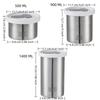Moisture-proof Coffee Bean Storage Jars Stainless Steel Food Storage Container Tea Tin  Home Use