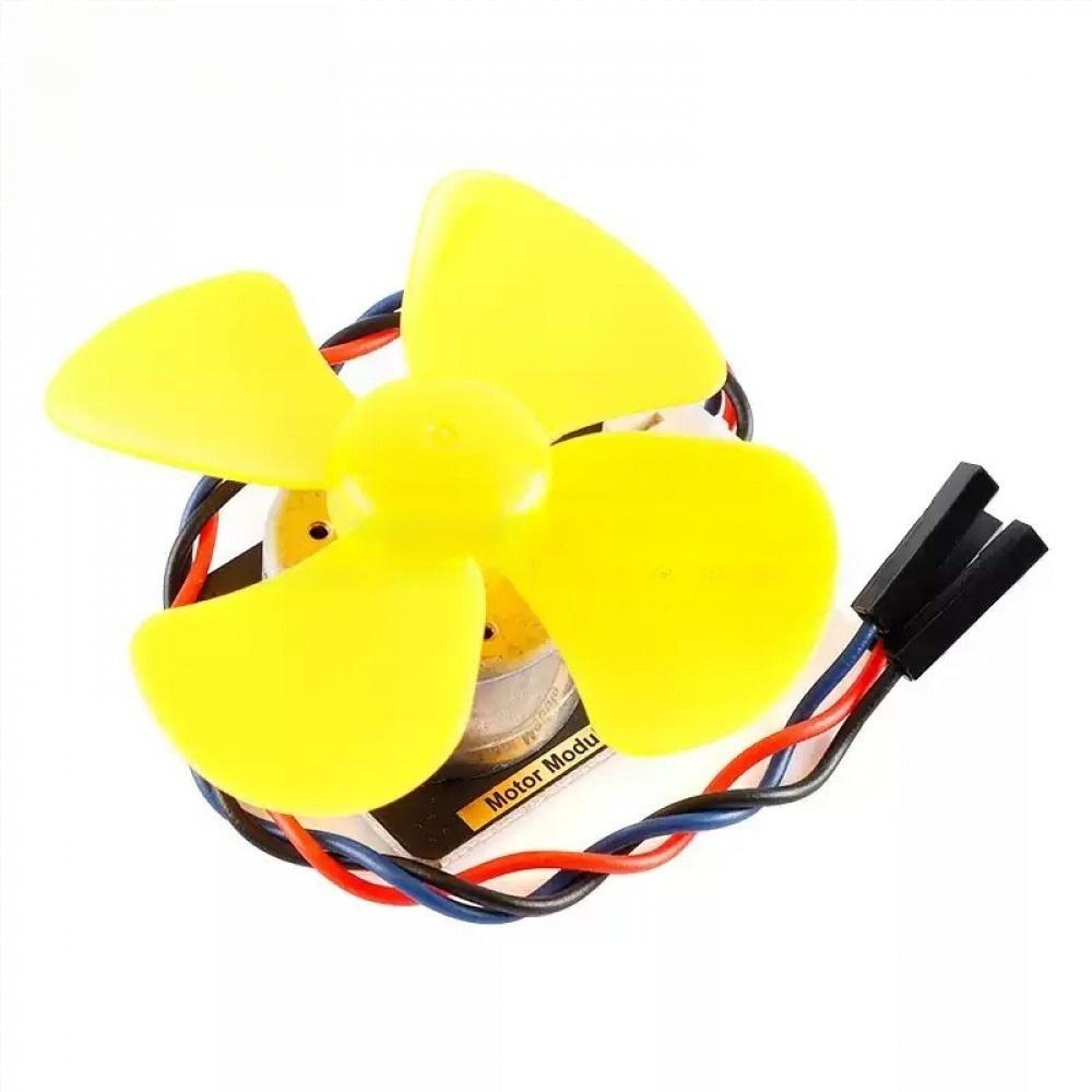 Fan Motor Module DC Motor With Fan Blades PWM Speed Control Small Fan Module PH2.0-3Pin Interface 3.3-5V 3500RPM Fan Module 0