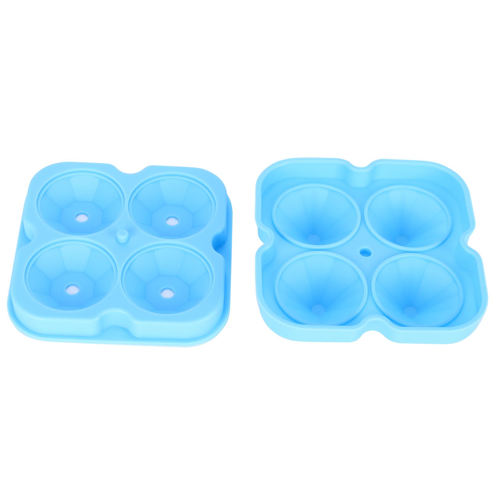 

4Grid Ice Mold Reusable DiamondShape Ice Cubes Maker Tray Home Kitchen Supplies синій
