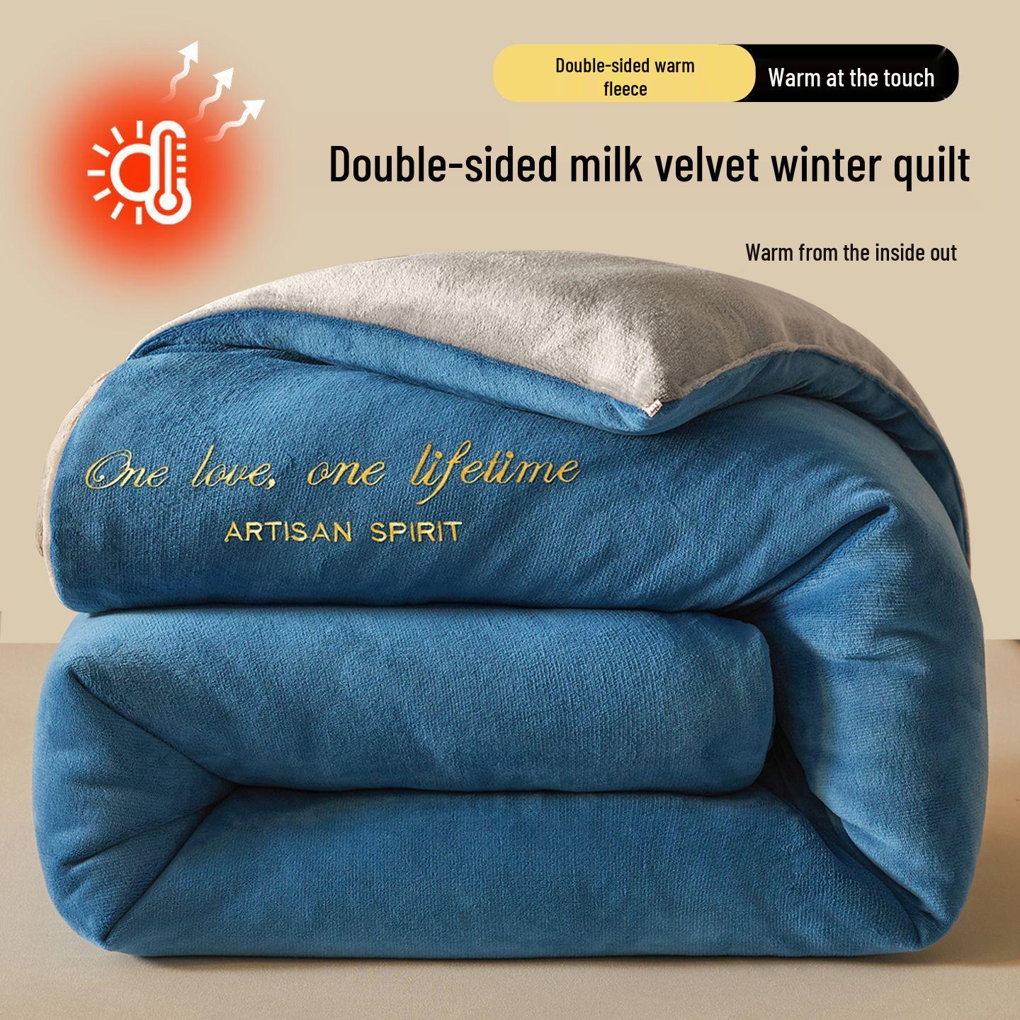 Reversible Thick Winter Quilt - Double-Sided