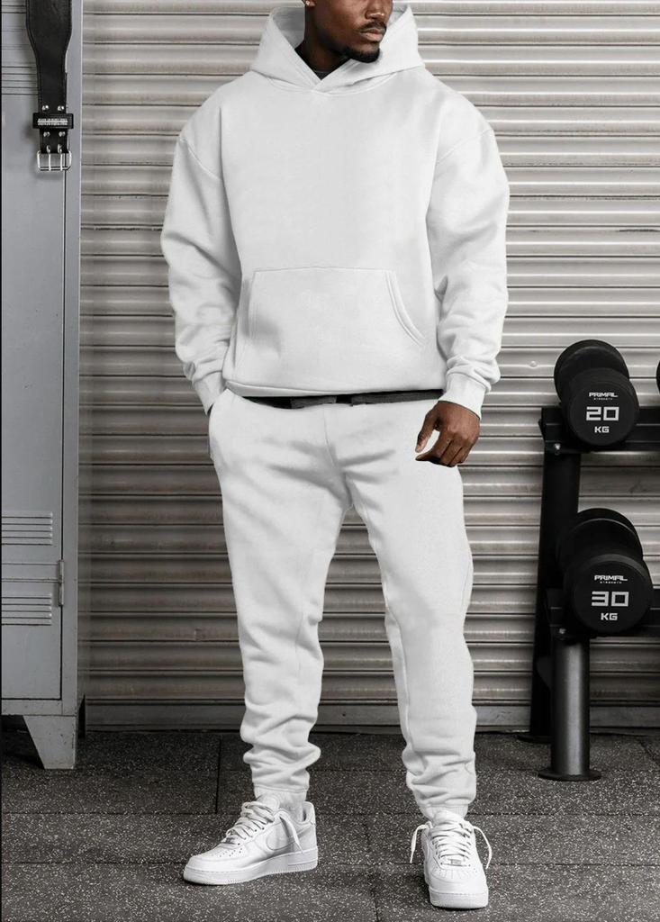 Herren Grenzüberschreitendes Herbst/Winter Mode Hoodie Set: Lässiger lockerer Langarm-Sweatshirt