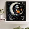 5D DIY Diamond Painting Decorative Skeleton and The Moon Full Round Drill Scenery Diamond Embroidery Cross Stitch Kits Home Decor Gift