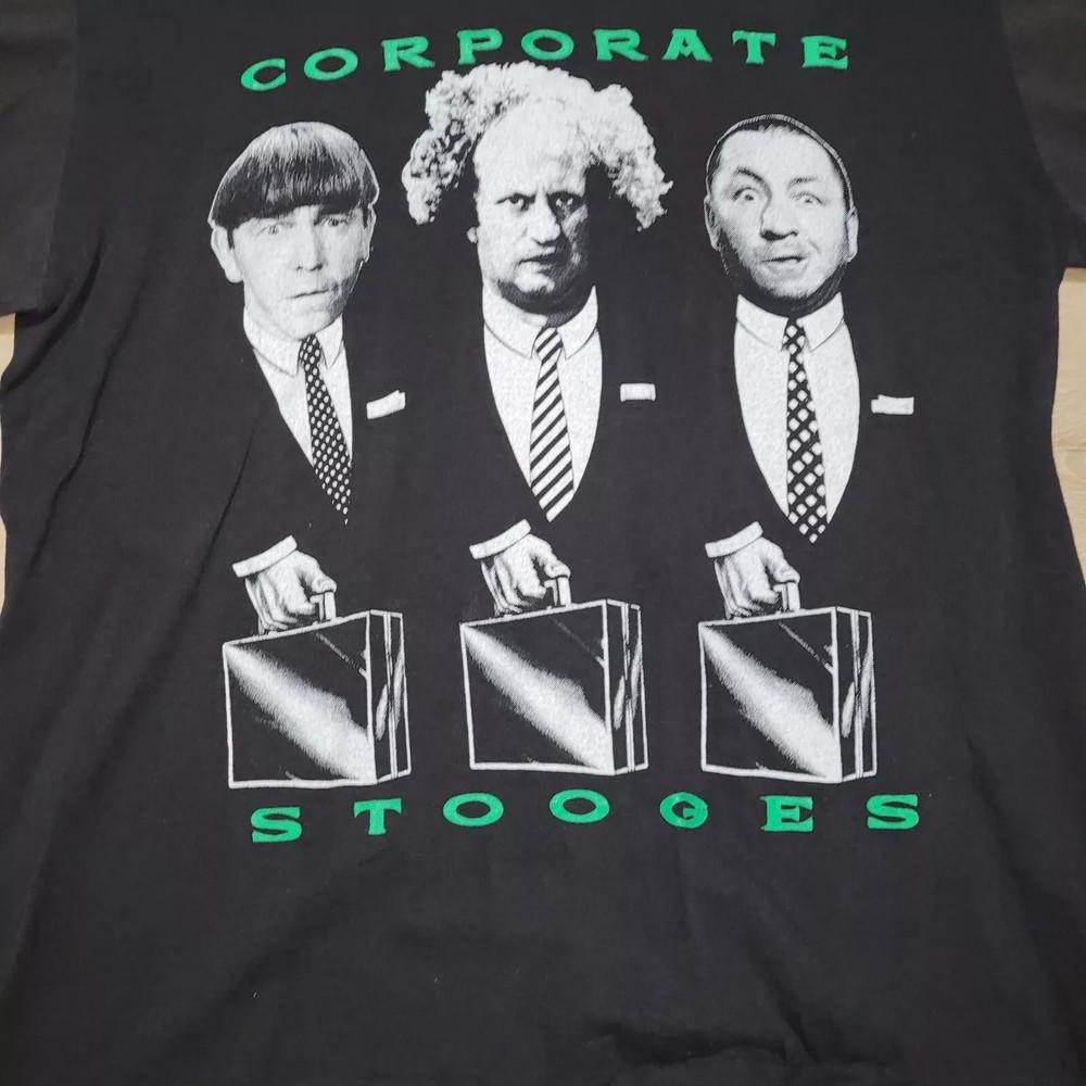 Стиль 1991 года Футболка с изображением Трех балбесов, сотрудничающих, Черная, Забавная, Унисекс, S-5XL 1H0708 Унисекс Футболка M