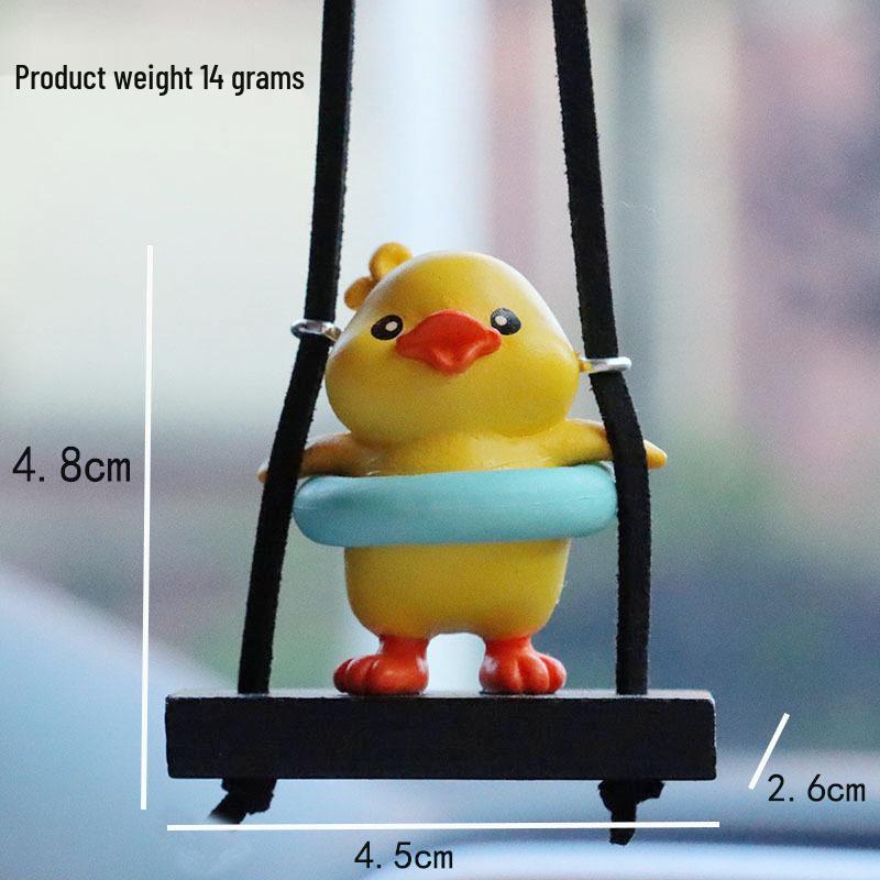 Little Yellow Duck Car Interior Ornament Pendant