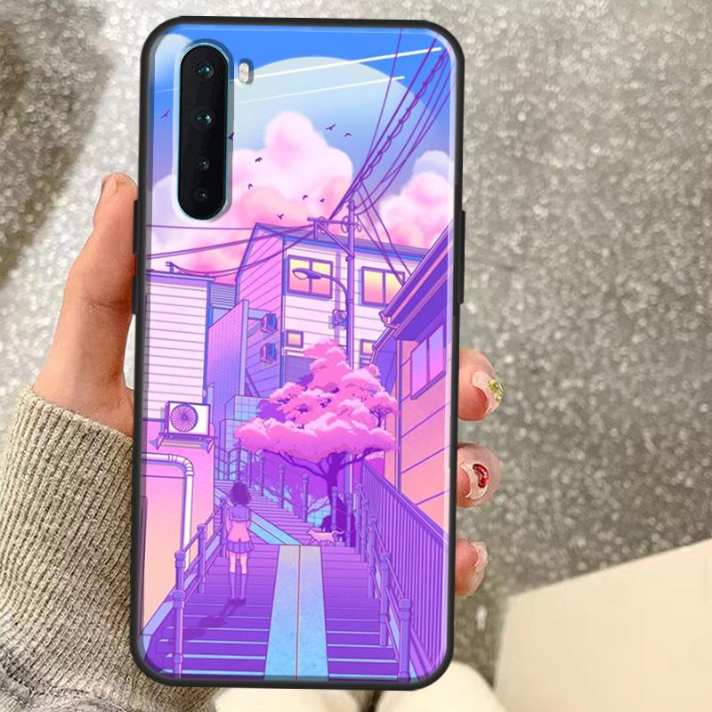 Pastel Japan Kyoto City Case For OnePlus 15 12 13 11 10 9 Pro 13R 13T 12R 10T 10R Nord CE 5 2 3 4 Lite N20 N30 Coque