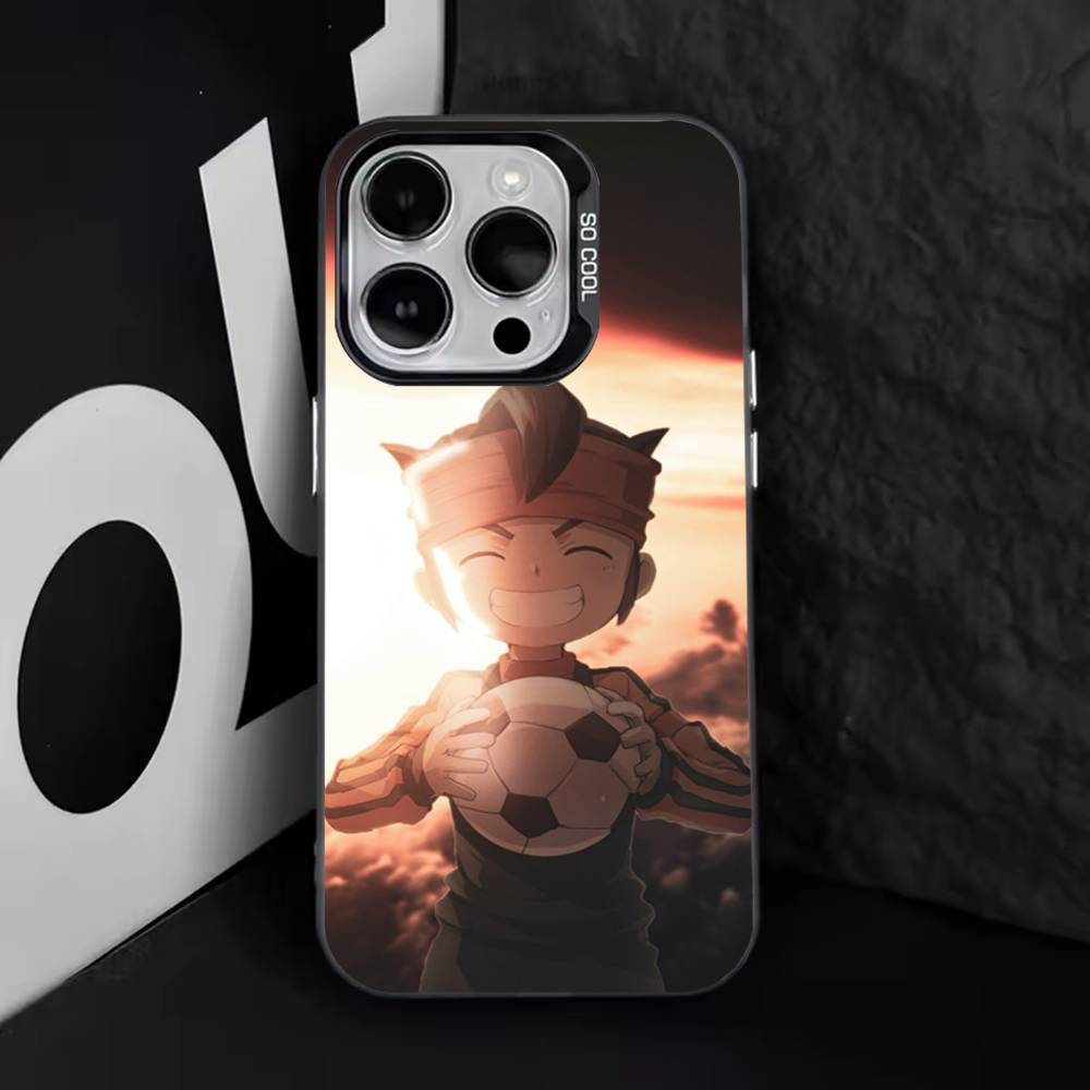 Football I-InazumaS Eleven 11 Phone Case For iPhone 16,15,14,13,12,11,8,7,Pro,Max,Plus,Mini,XS,SE Anti Fall Black Matte Hard