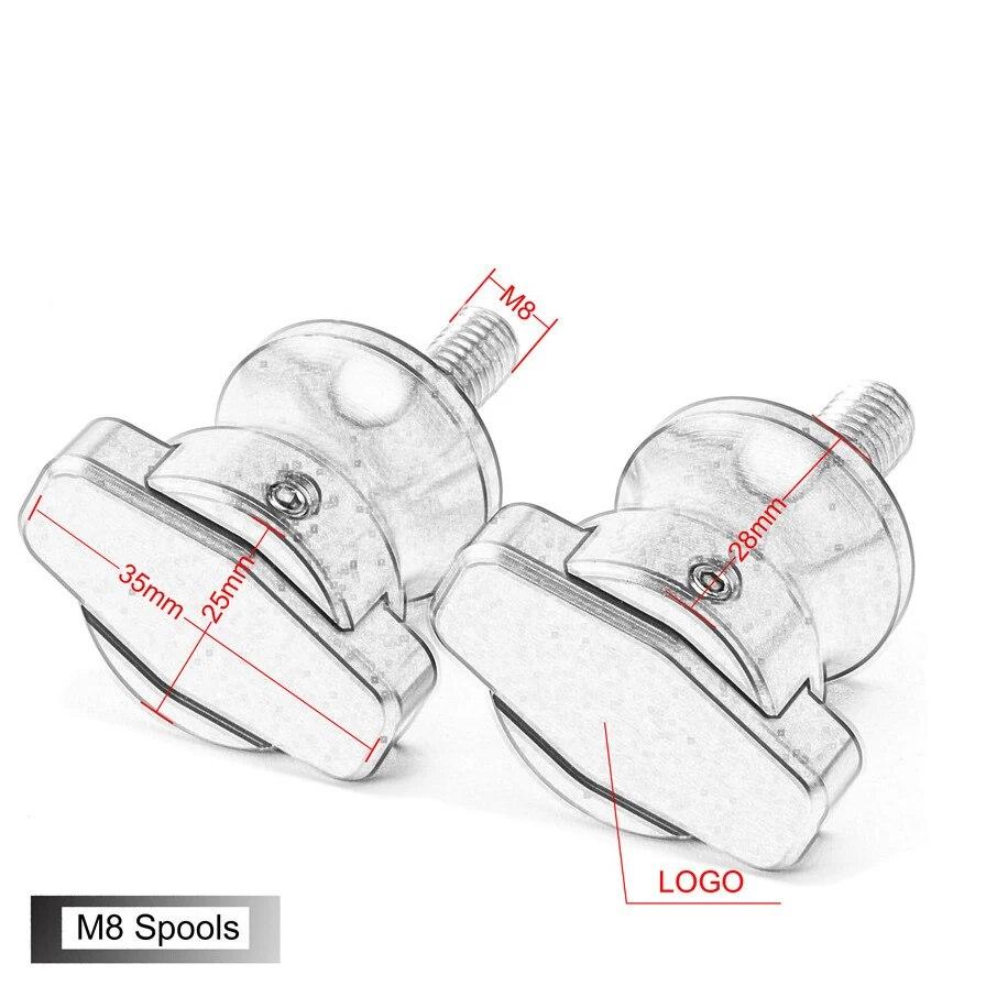 Motorcycle Sliders Spools CNC Swing Arm Stand Screw For BMW S1000R S1000RR HP4 2014 2015 2016 2017 2018   8MM