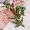 Chinesische Traditionelle Kunst Blume Bambus Stickerei Aufnäher Hanfu Cheongsam DIY Deko Applikation Damenbekleidung Nähzubehör
