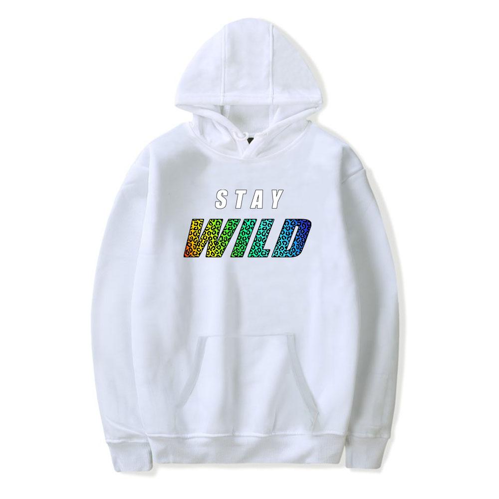 

Ben Azelart Stay Wild Vintage 90s Hoodie Men and Women Harajuku Hip-hop Sweatshirt Spring and Autumn Sports Pullover Outwear 3XL