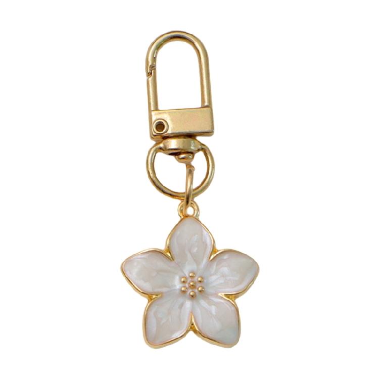 Eleganter Blumen-Taschenanhänger Zarter Schlüsselanhänger Geeignet für Trendbewusste Junge Frauen und Mode-Stil-Enthusiasten