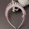 Crown Hair Accessories for Little Girls Sweet Fresh Sweet Mesh Bow Hair Clamp and Children's Hair Band Girl's Crown Headband