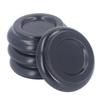 4PCS Piano Floor Protector Anti Vibration Small Size Non Slip Piano Caster Cups Floor Protector Black