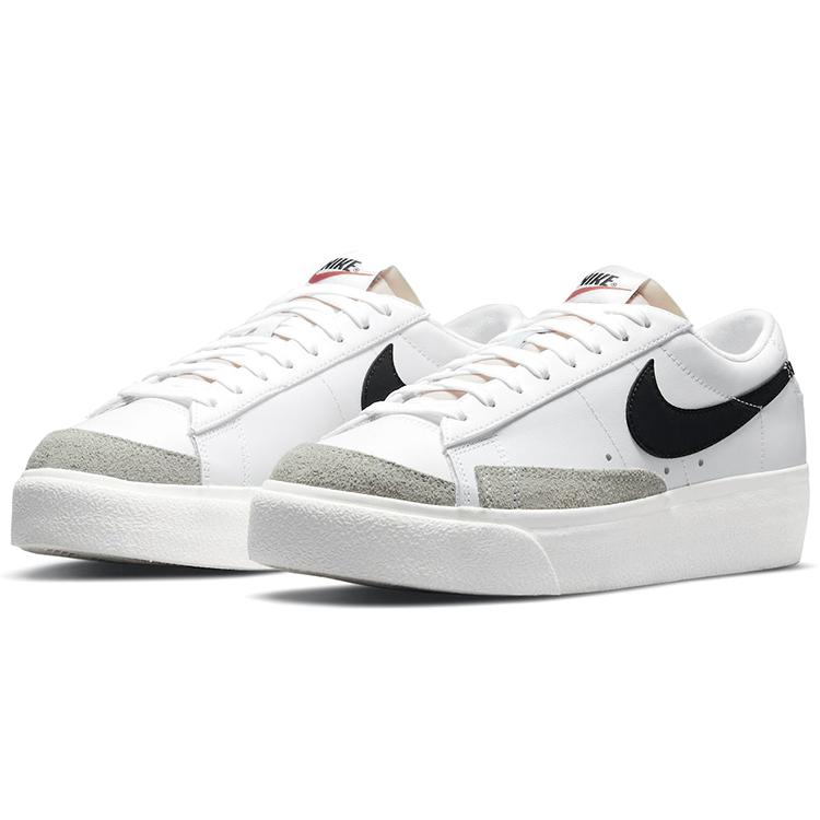 New Nike Blazer Low Platform White Black Women's DJ0292-101