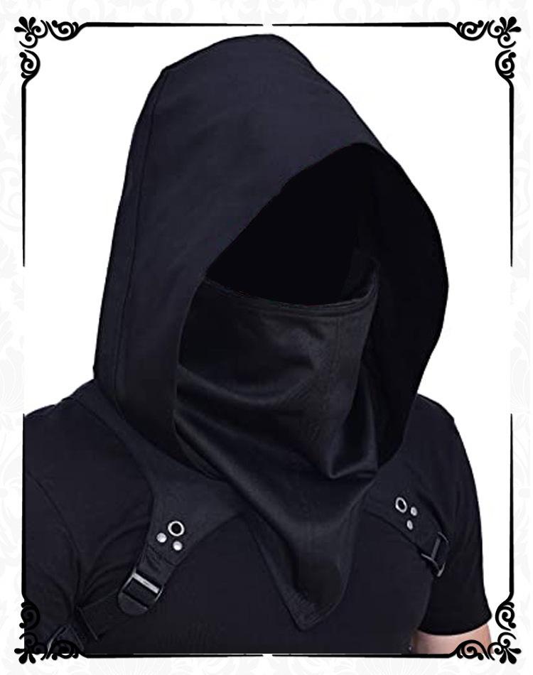 Cyberpunk Hooded Cloak for Halloween & Medieval Role-Play