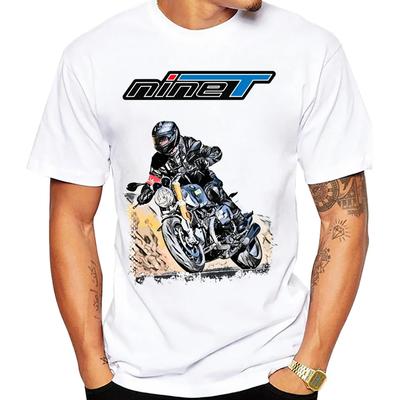 R Nine T Scramblr TShirt R1250 GS Rider Classic T-Shirt Men Short Sleeve GS Adventure Mountain Style Motorcycle Riding Boy Tees