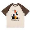 summer pure cotton Women funny cartoon Print T-Shirt harajuku Round Neck oversize Casual Y2K Tops young girl Color block t shirts streetwear