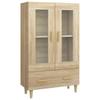 Vidaxl Wysoka Szafka, Dąb Sonoma 70X31X115 Cm, Materiał Drewnopochodny