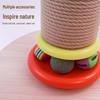 DeJiaWangFu Sisal Cat Scratching Post with Catnip Toy