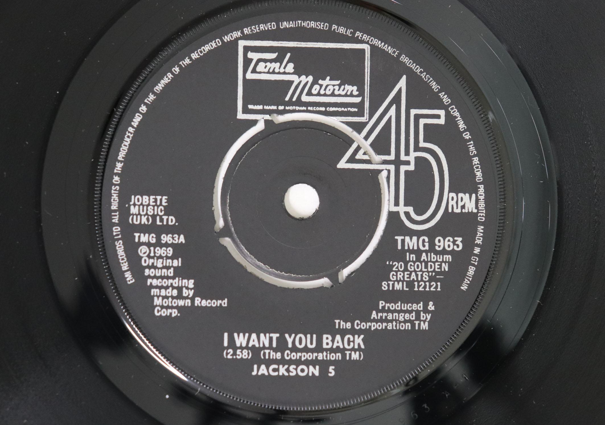 

7inch Record JACKSON 5 I Want You Back Love You Save TMG963 TAMLA MOTOWN 1980 UK SoulFunk Used