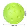 Quiet Foam Pickleballs for Indoor or Outdoor Practice Pickleball Balls with Exact Real Ball Bounce Green & Yellow Color