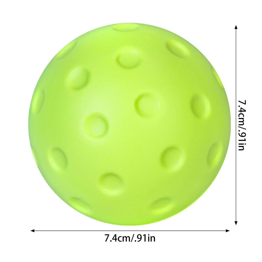 Quiet Foam Pickleballs for Indoor or Outdoor Practice Pickleball Balls with Exact Real Ball Bounce Green & Yellow Color