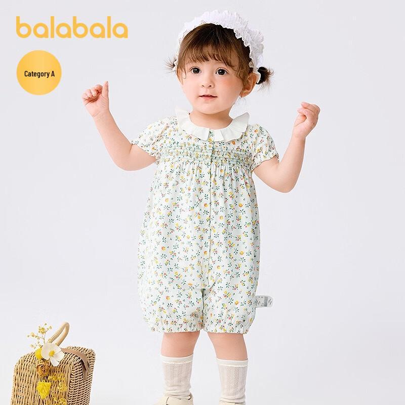 Baby Girl Short-Sleeve Romper 73