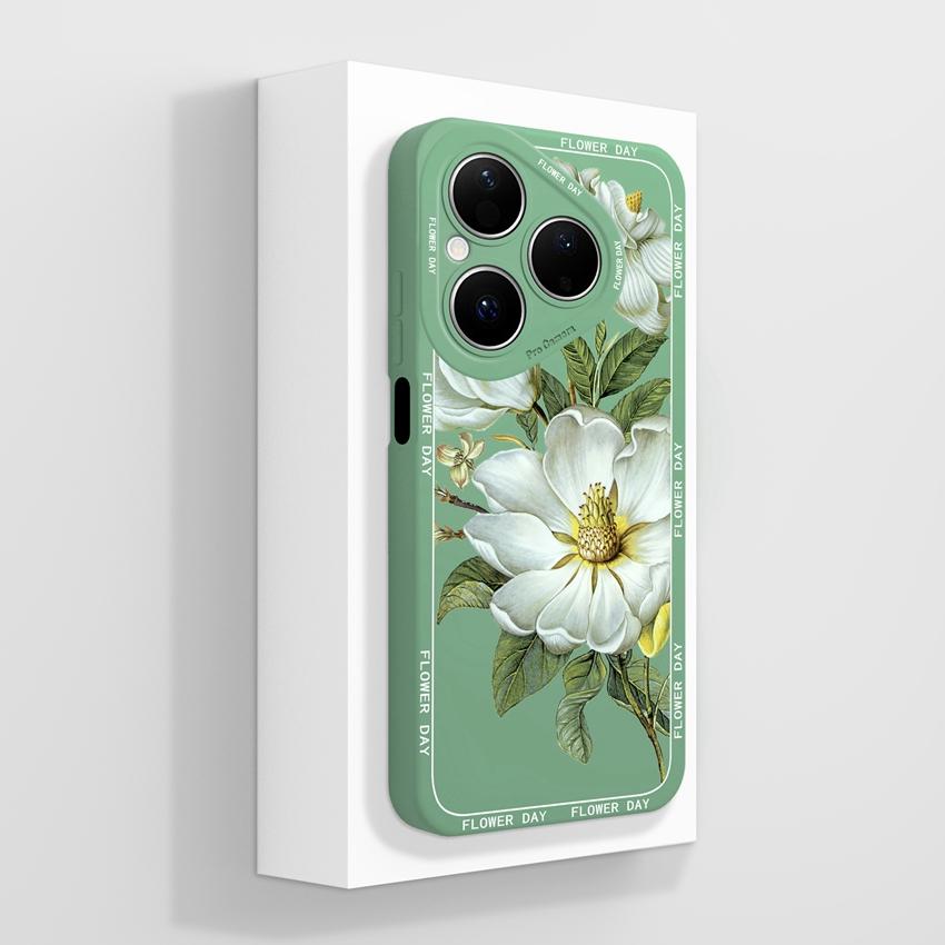 For Huawei Pura 80 Pro Honor X7d X9d X20 V40 Phone Cases Beautiful Village Patterns Lens Protection Liquid Silicone Shockproof Shell For Huawei Casing