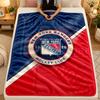 Flannel BlanketNew York Rangers Warm Soft Throw Blanket for Indoor Sofa Bed Living Room Use