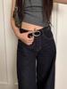 Pu Leather Retro Red Crocodile Pattern Belt For Women Fashion Accessory