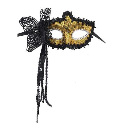 Karnevals-Quastenmaske, Halbmaske, Maskerade-Partymaske
