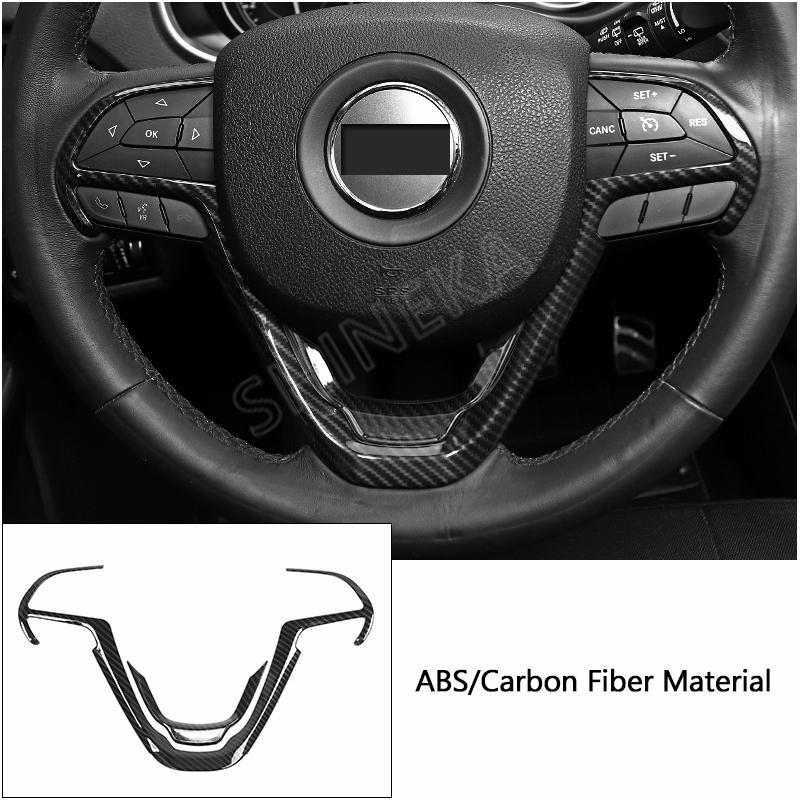 SHINEKA Carbon Fiber Stickers For Jeep Grand Cherokee Car Interior Decoration Cover Accessories For Jeep Grand Cherokee