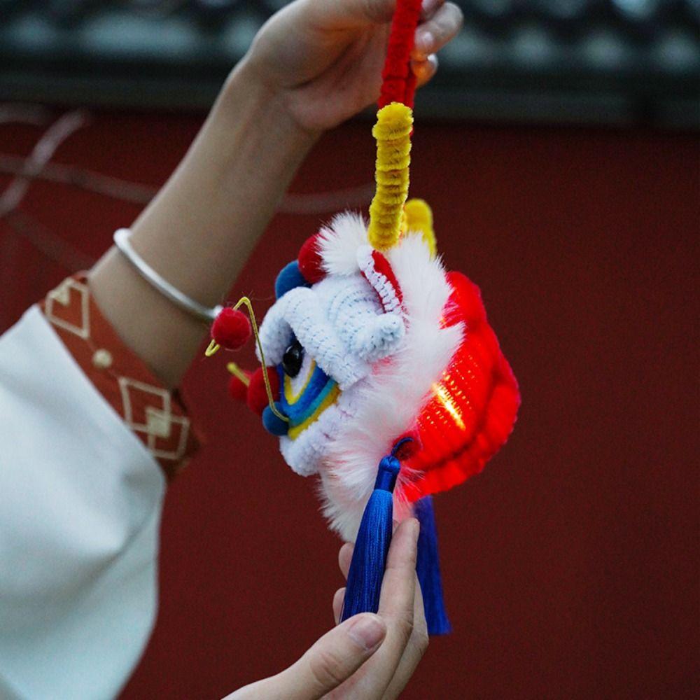 Ręczna Latarnia Ręcznie Robiona Pluszowa Rzemiosło Noworoczne Dekoracja Chiński Zodiak Wąż Chiński Nowy Rok