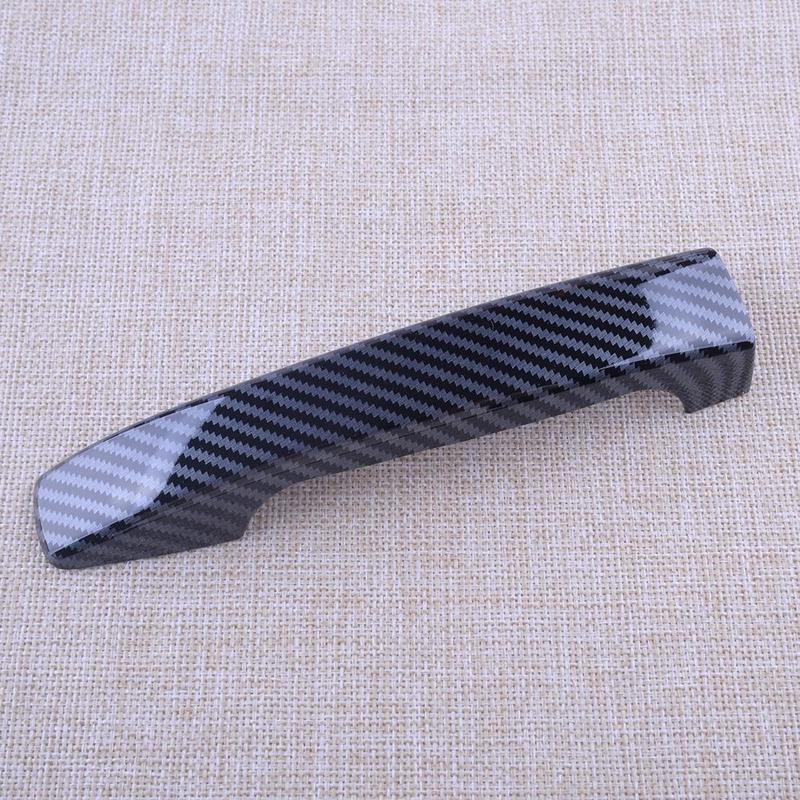 1 Set Outside Car Door Handle Cover Trim Cap Frame Fit for Subaru Forester 2009 2010 2011 2012 2013 Carbon Fiber Style Black ABS