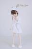 [Petite Marie] 13 MDD Compatible Bathrobe, Slippers, and Hairband 3-Piece Set, White, Nightgown, Loungewear, After-Bath Gown Pajamas, 40cm Doll, BJD,