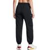 Under Armour Pantaloni casual da donna da esterno comodi a tinta unita tessuti a vita media nero 1386481-001