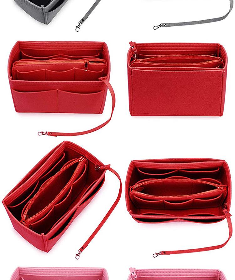 Women's Cross-Body Felt Makeup & Storage Bag