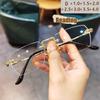 New HD Reading Glasses Anti Blue Light for Men Elderly Frameless Retro Metal Frame JH265 High Definition