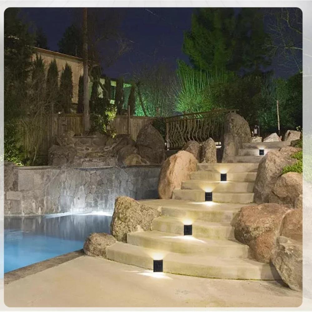 Outdoor Solar Wall Lamp Up and Down Wall Washer Light Waterproof Solar Lights For Garden Street Landscape Balcony Yard Decor
