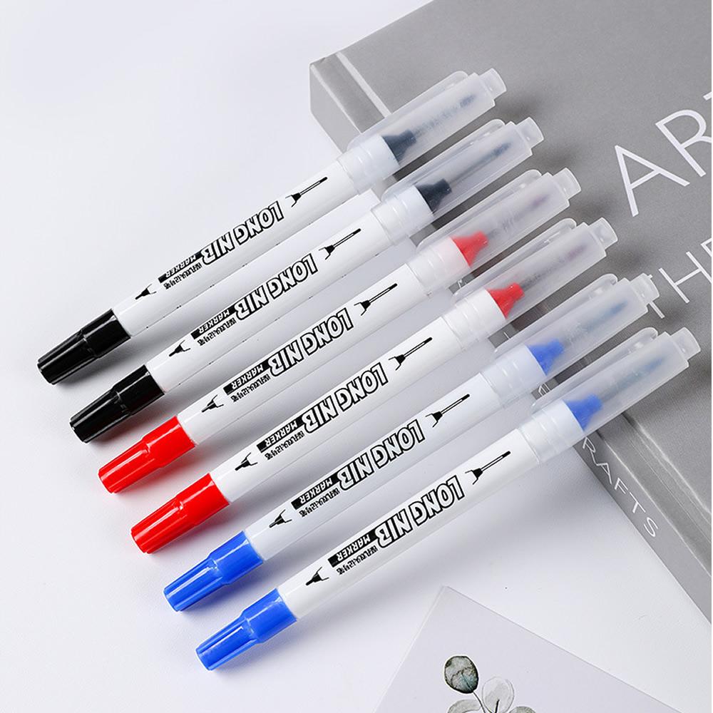 20mm Double-Tip Deep Hole Long Head Nib Markers Graffiti Marker Metal Pen Waterproof Woodworking Decoration Multi-Purpose Tools