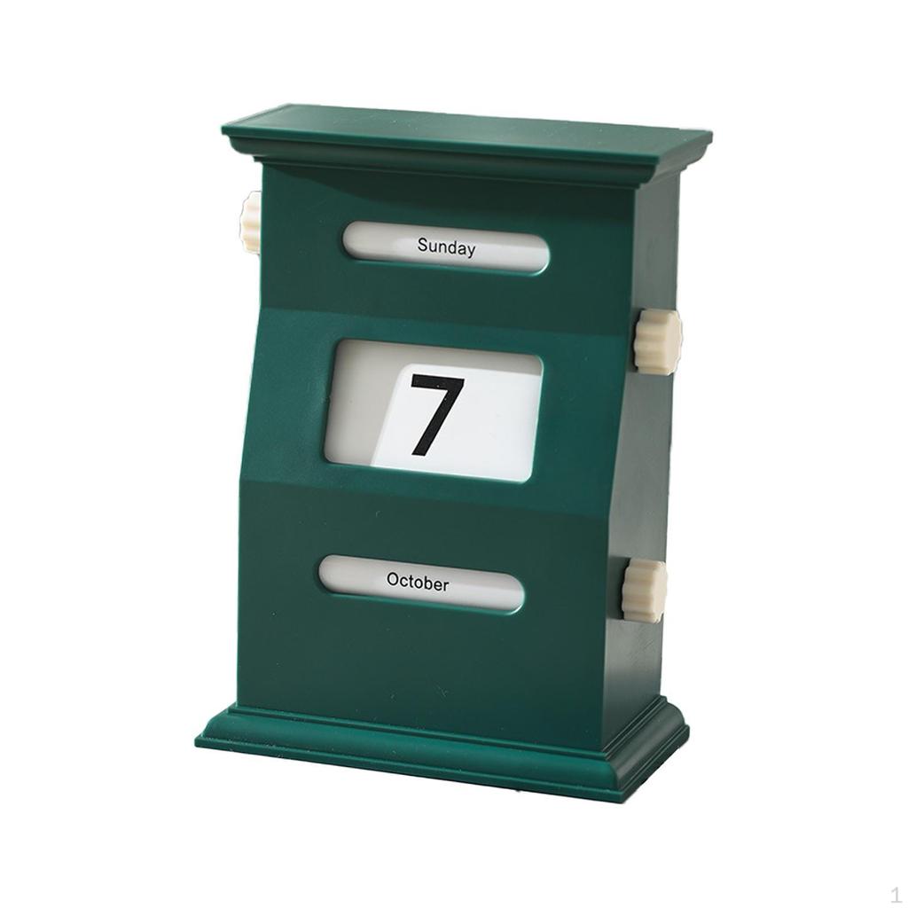 Ewiger Kalender Ornament Retro Desktop Dekorationen für Kamin