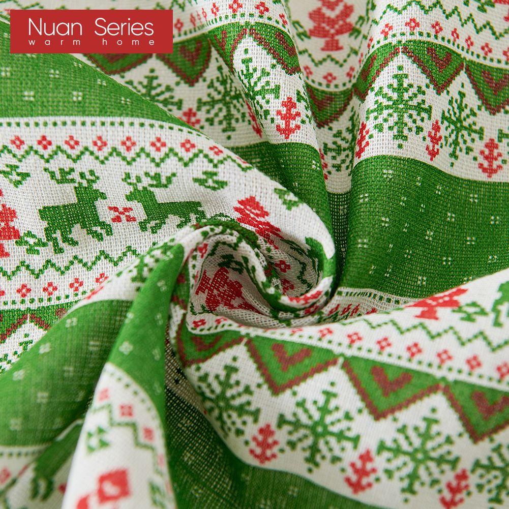 1PC Nuan Series Fashionable and Versatile Bohemian Style Cotton and Linen Comfortable Tassel Curtains for Small Windows Balcony