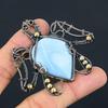 Turtle Owyhee Opal Pendant Copper Wire Wrapped Pendant Owyhee Opal Gemstone Handmade Pendant Jewelry Owyhee Opal Jewelry Anniversary Gifts